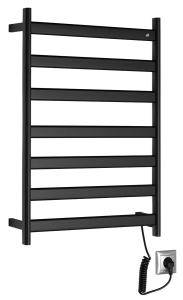 Sapho ELIAS elektrický sušák ručníků 490x730x110 mm, 105 W, černá mat EB550