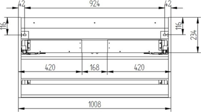 Mereo Aira, koupelnová skříňka 101 cm, dub Kronberg CN722S