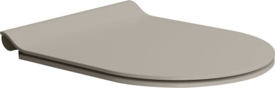 GSI PURA WC sedátko, SLIM, Soft Close, Quick Release, tortora mat/chrom MS86CSN05
