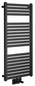 Aqualine TONDI otopné těleso rovné 450x970 mm, středové připojení, černá mat DT456T