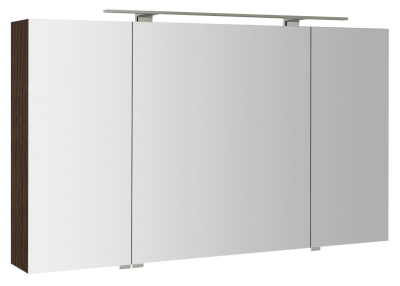 Sapho MIRRÓ galerka s LED osvětlením, 3x dvířka, 120x70x16cm, borovice rustik MC121-0016