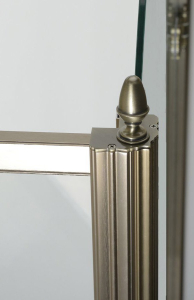 Gelco ANTIQUE sprchové dveře otočné, 900mm, pravé, ČIRÉ sklo, bronz GQ1390RC