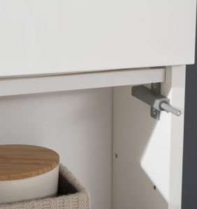 Mereo Aira, koupelnová skříňka 170 cm vysoká, levé otevírání, Multidecor, Arktická bílá CN794LNBIAA