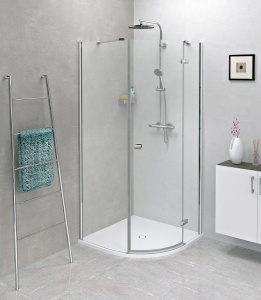 Polysan FLEXIA vanička z litého mramoru čtvrtkruh, s možností úpravy rozměru, 90x90cm, R550 91181
