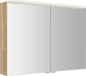 Sapho LINEX galerka s LED osvětlením, 100x70x15cm, dub alabama LX100-0022