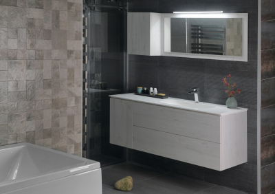 Sapho Koupelnový set TREOS 145, dub Polar KSET-017