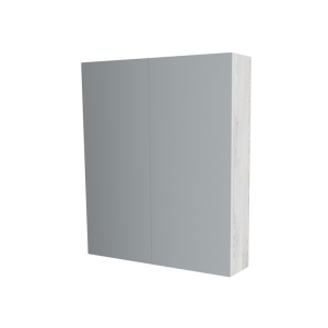 Mereo Koupelnová skříňka zrcadlová 60 cm, galerka, 2 x dvířka, Multidecor, White Loft Pine CN798G62WLP1