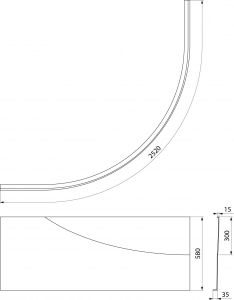 Polysan ROSANA 150 panel čelní 63319