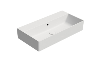 GSI KUBE X keramické umyvadlo 70x37cm, bez otvoru, bílá mat 9455009