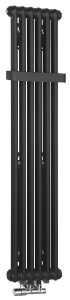 Sapho FEDE otopné těleso 1500x306mm, 6 seg., černá mat IR191