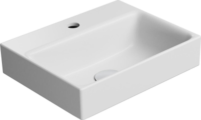GSI NUBES keramické umývátko 40x32cm, broušená spodní hrana, bílá mat 96849109