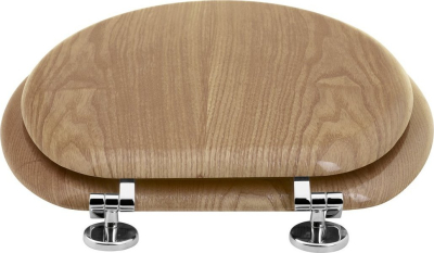 Aqualine AQUALINE WC sedátko, dub 1705-10