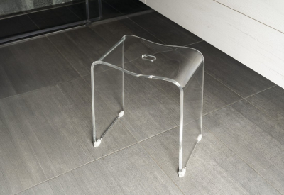Ridder TRENDY koupelnová stolička 40x48x27, 5cm, čirá A211100
