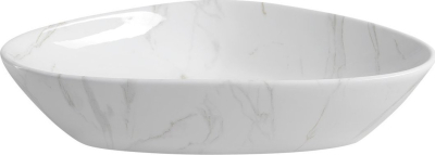 Sapho DALMA keramické umyvadlo na desku, 58, 5x39 cm, carrara MM217