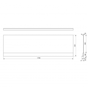 Polysan COUVERT NIKA panel čelní 170x52cm 72848