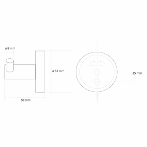 Sapho X-ROUND GOLD dvojháček, zlato mat XR202GB