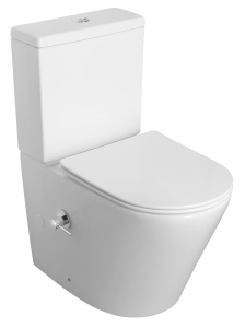 Sapho PACO CLEANWASH WC kombi, integrovaná baterie a bidet. sprška, spodní/zadní odpad, bílá PC1012RX