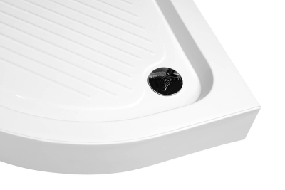 Aqualine Sprchová samonosná vanička akrylátová, čtvrtkruh 90x90x15cm BTTR90