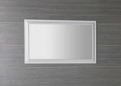 Sapho AMBIENTE zrcadlo v dřevěném rámu 62x102cm, starobílá NL706