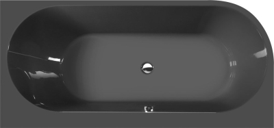 Polysan ASTRA R MONOLITH asymetrická vana 160x75x60cm, šedá 34611M.30