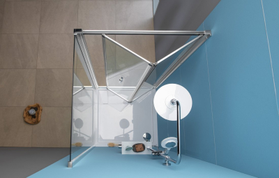 Polysan EASY čtvercový sprchový kout 900x900mm, skládací dveře, L/P varianta, čiré sklo EL1990EL3315