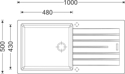 Granitový dřez Sinks PERFECTO 1000 Metalblack ACRPE10050074
