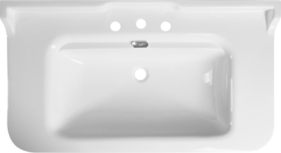 Kerasan WALDORF keramické umyvadlo 100x55cm, 3 otvory, bílá 4142K1-3