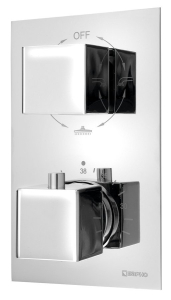 Sapho Podomítková sprchová termostatická baterie, box, 3 výstupy, chrom 1102-63