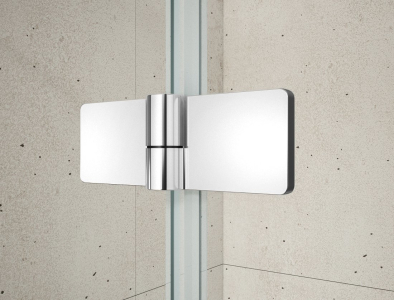 Gelco TRINITY CHROME čtvrtkruhový sprchový kout 900x900mm, matné sklo, levé GT6590ML-CH
