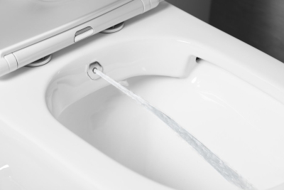 Sapho PACO CLEANWASH WC kombi, integrovaná baterie a bidet. sprška, spodní/zadní odpad, bílá PC1012RX