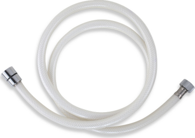 Novaservis Plastová hadice 150 cm bílá-chrom PVC/155,1