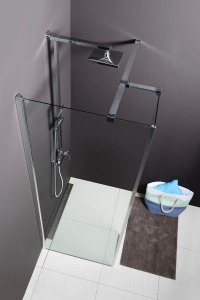 Polysan MODULAR SHOWER stěna k instalaci na zeď, pro připojení pevného panelu, 900 mm MS2A-90