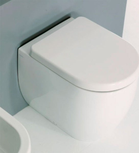 Kerasan FLO WC mísa stojící, 36x51, 5cm, spodní/zadní odpad, bílá 311601