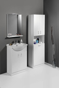 Aqualine SIMPLEX ECO 55 umyvadlová skříňka včetně umyvadla 53x83, 5x30, 7cm SIME550