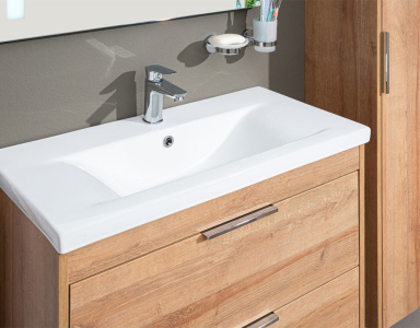 Mereo Vigo, koupelnová skříňka s keramickým umyvadlem 51 cm, dub Riviera CN320
