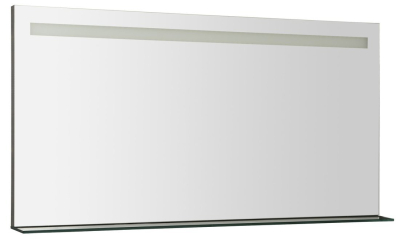 Sapho BRETO zrcadlo s LED osvětlením a policí 120x60, 8cm BT120