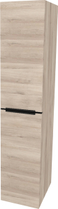 Mereo Mailo, koupelnová skříňka vysoká 170 cm, černé madlo, Multidecor, Dub Kronberg světlý CN594LPBDKRS