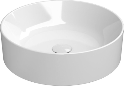 GSI KUBE X keramické umyvadlo na desku, průměr 45cm, bílá ExtraGlaze 942711