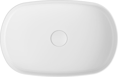 Isvea INFINITY OVAL keramické umyvadlo na desku, 55x36cm, bílá 10NF65055