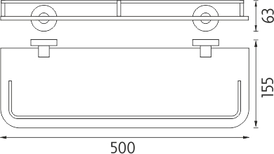 Nimco UNIX Police s ohrádkou, 50 cm UN 13091AX-50-26