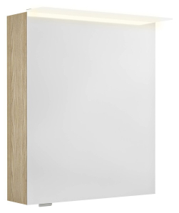 Sapho LINEX galerka s LED osvětlením, 60x70x15cm, levá/pravá, jilm bardini LX060-0013