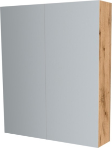 Mereo Koupelnová skříňka zrcadlová 60 cm, galerka, 2 x dvířka, Multidecor, Dub Wotan CN798G62DWOT
