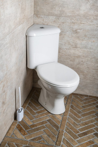 Aqualine CLIFTON rohové WC kombi, dvojtlačítko 3/6l, zadní/spodní odpad, bílá FS1PK