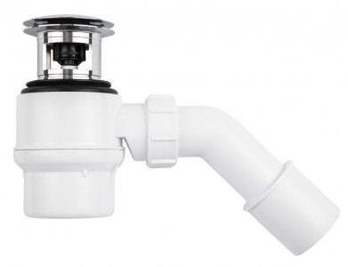 Sapho Sifon pro vany s přepadem, průměr 50mm, DN50, krytka chrom 103700000172