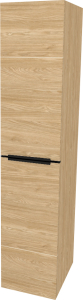 Mereo Mailo, koupelnová skříňka vysoká 170 cm, černé madlo, Multidecor, Dub olejovaný CN594LPBDUO1