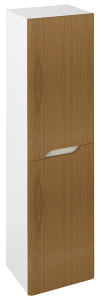 Sapho MEDIENA skříňka vysoká 35x140x30cm, 2x dvířka, levá/pravá, bílá mat/dub natural MD352