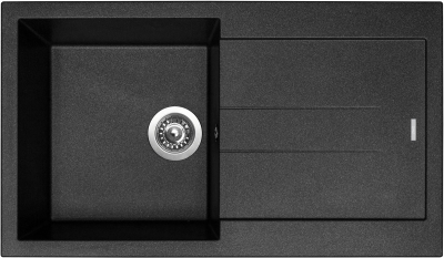 Granitový dřez Sinks AMANDA 860 Metalblack + Vitalia G13874