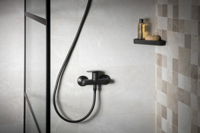 Aqualine LOTTA nástěnná sprchová baterie, černá mat LT611B