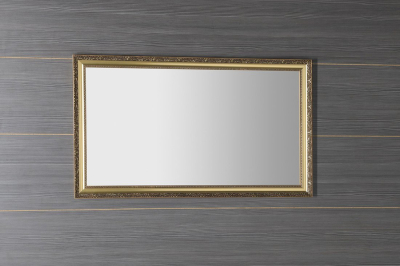 Sapho BOHEMIA zrcadlo v dřevěném rámu 58, 9x98, 9cm, zlatá NL484