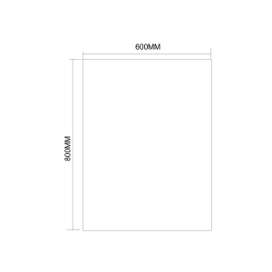 Aqualine Zrcadlo s broušenou hranou 60x80cm, CU free 22493